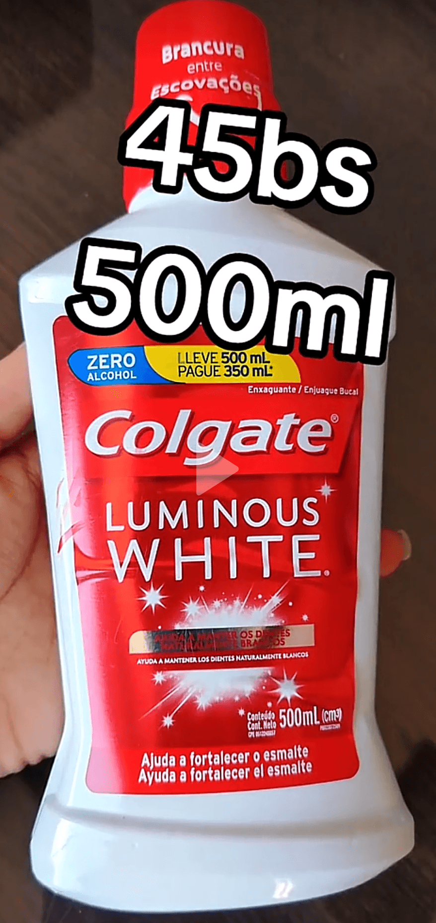 Enjuague Bucal COLGATE Luminous White 500ml