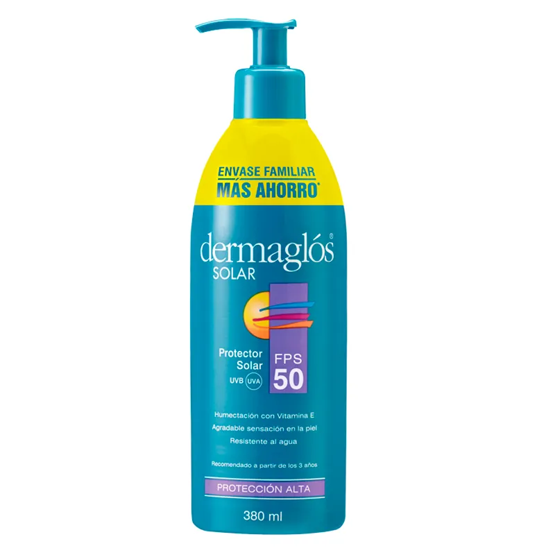 Protector Solar FPS 50 Emulsión Dermaglós - 380 ml