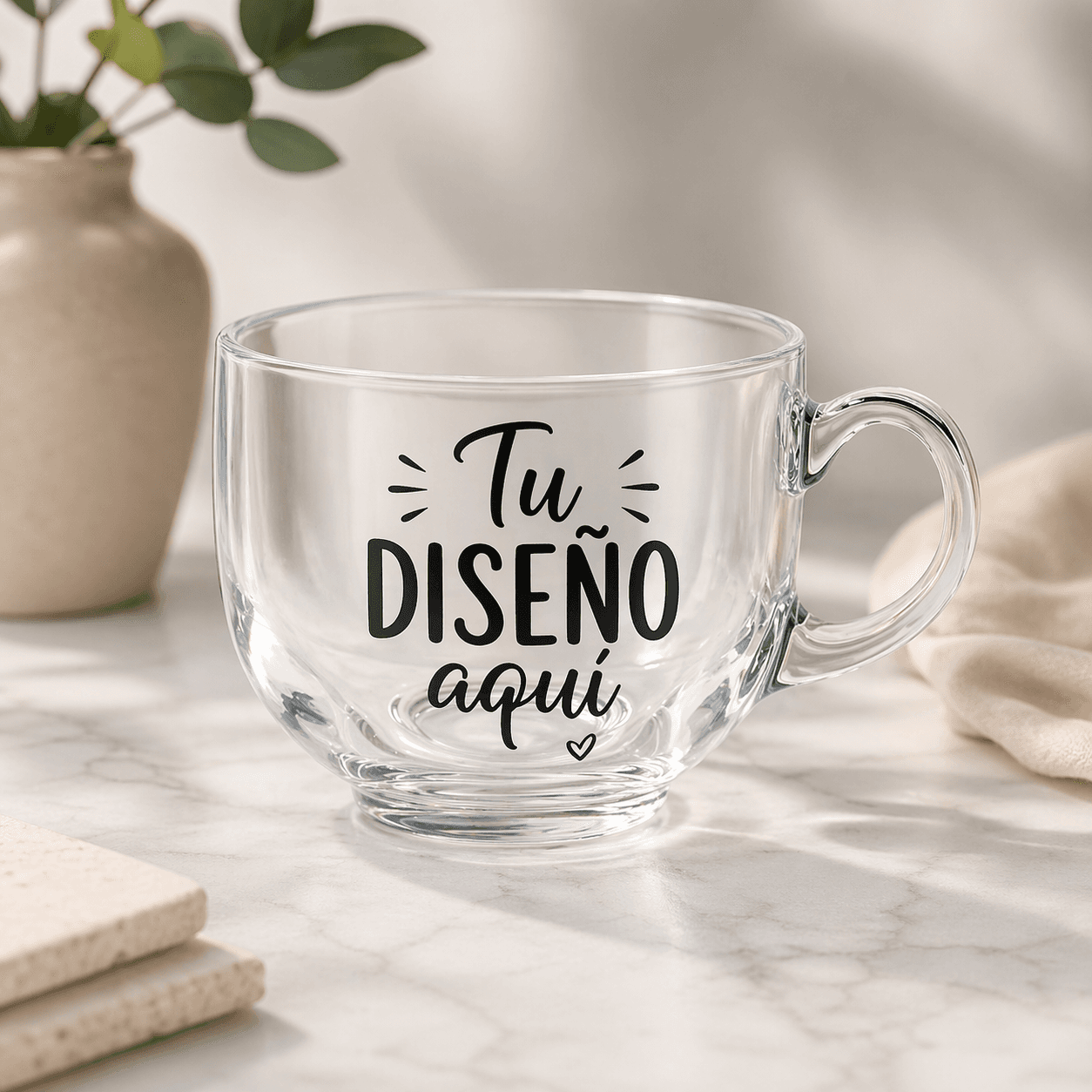 Taza de vidrio 420 ml